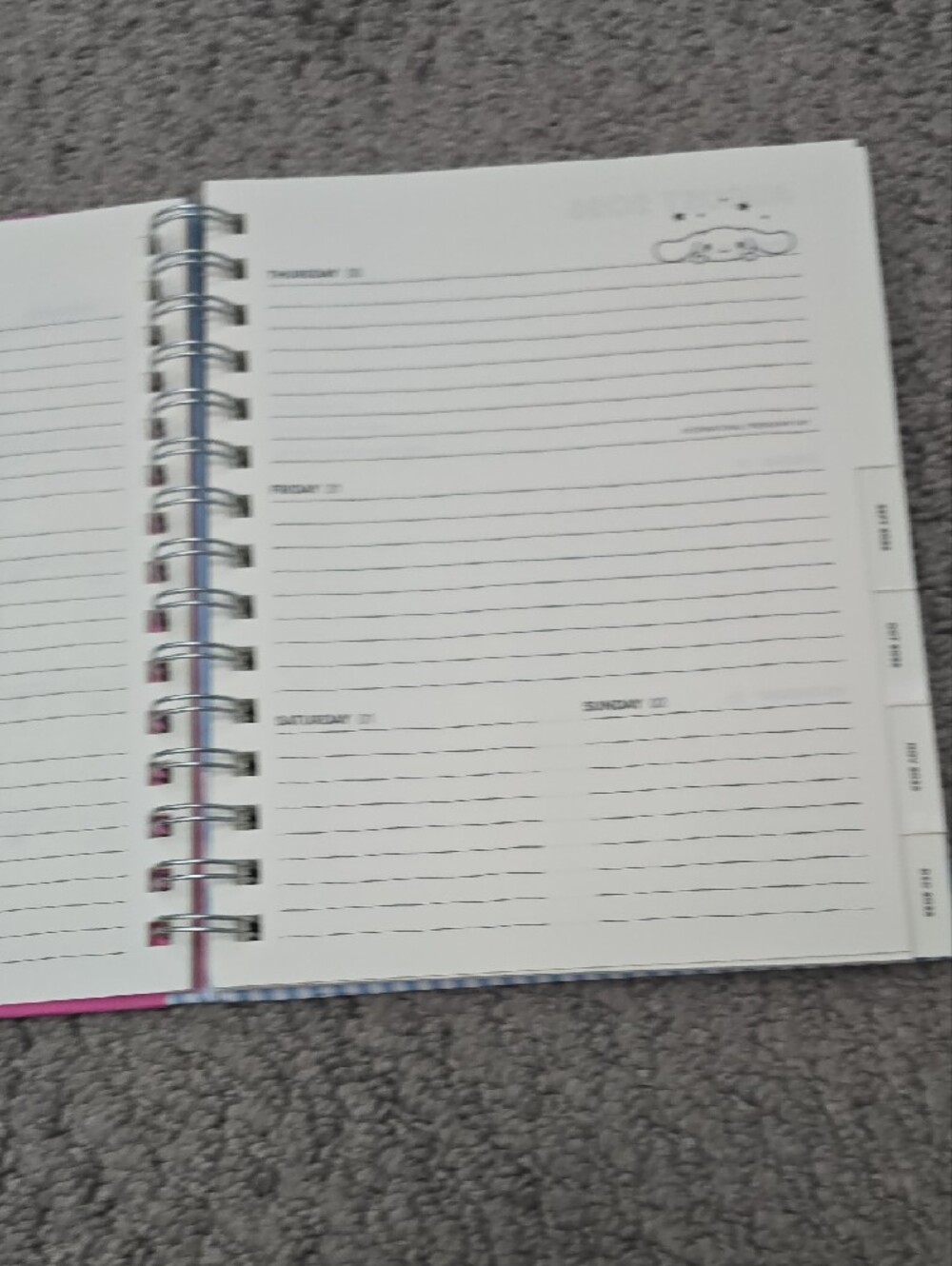 2026-2027 (August 2026 - Decemver 2027) Cinnamoroll 17-Month Planner - Picture 5 of 7